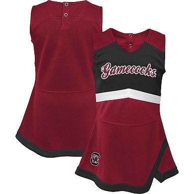 Girls Youth Garnet/Black South Carolina Gamecocks Cheer Captain Jumper Dress
