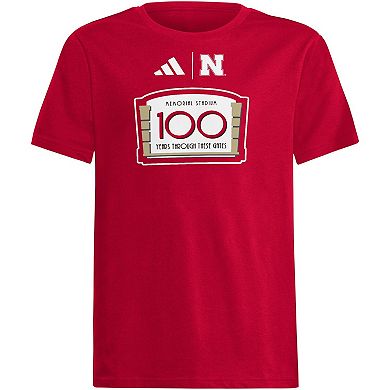 Youth adidas Scarlet Nebraska Huskers Fresh T-Shirt