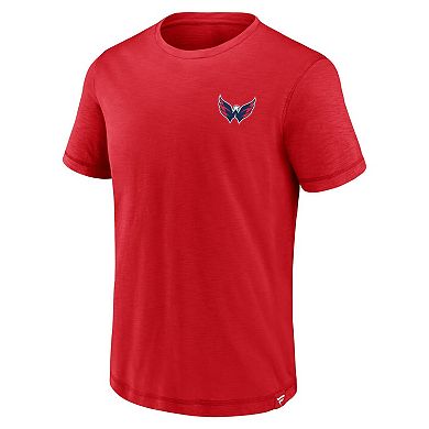 Men's Fanatics Branded Red Washington Capitals High Stick T-Shirt
