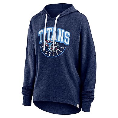Women's Fanatics Branded Navy Tennessee Titans Lounge Helmet Arch Pullover Hoodie