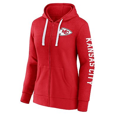 Women's Fanatics Branded Red Kansas City Chiefs City Ties Full-Zip Hoodie