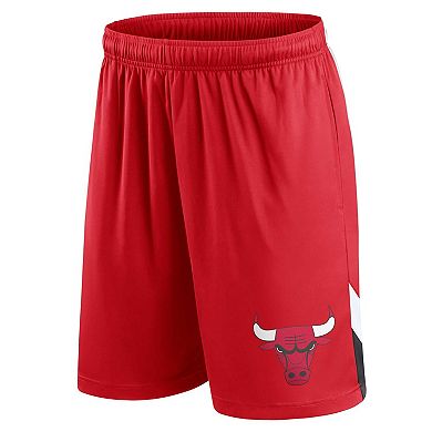 Men's Fanatics Branded Red Chicago Bulls Slice Shorts