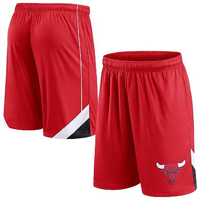 Men's Fanatics Branded Red Chicago Bulls Slice Shorts