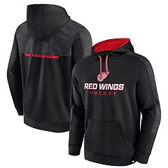 Moritz Seider Detroit Red Wings 47 Brand Player Lacer Pullover Hoodie - Red Medium