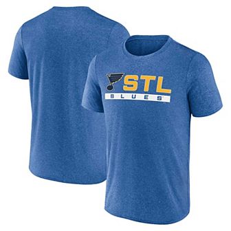 Men's Fanatics Branded Heather Blue St. Louis Blues Playmaker T-Shirt