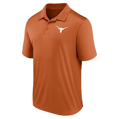 Men's Fanatics Branded Texas Orange Texas Longhorns Left Side Block Polo