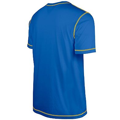 Men's New Era Royal Los Angeles Rams Third Down Puff Print T-Shirt