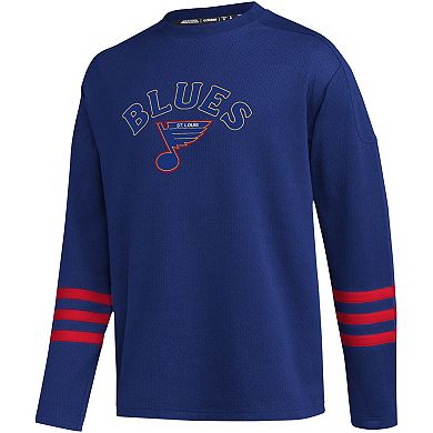 Men's adidas  Blue St. Louis Blues AEROREADY Pullover Sweater