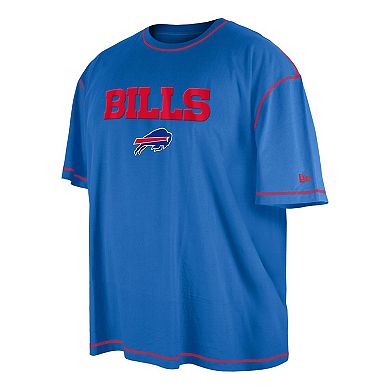 Men's New Era Royal Buffalo Bills Third Down Big & Tall Puff Print T-Shirt