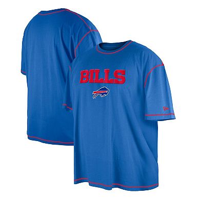 Men's New Era Royal Buffalo Bills Third Down Big & Tall Puff Print T-Shirt
