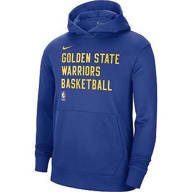 Unisex Nike Royal Golden State Warriors 2023/24 Performance Spotlight On-Court Practice Pullover Hoodie