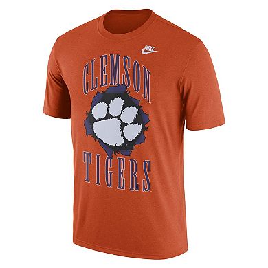 Men's Nike Orange Clemson Tigers Campus Back to School T-Shirt