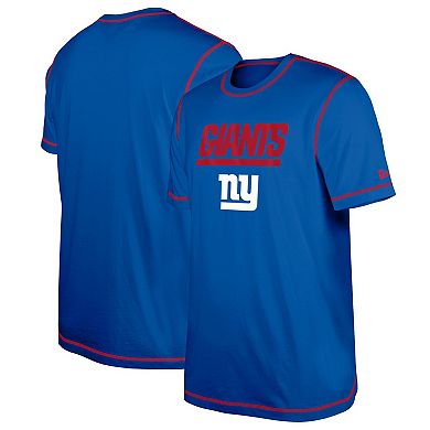 Men's New Era  Royal New York Giants Third Down Puff Print T-Shirt