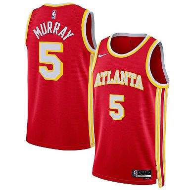 Unisex Nike Dejounte Murray Red Atlanta Hawks Swingman Jersey - Icon Edition