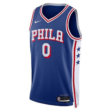 Unisex Nike Tyrese Maxey Royal Philadelphia 76ers Swingman Jersey - Icon Edition