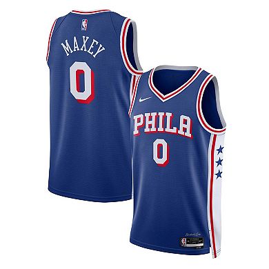 Unisex Nike Tyrese Maxey Royal Philadelphia 76ers Swingman Jersey - Association Edition