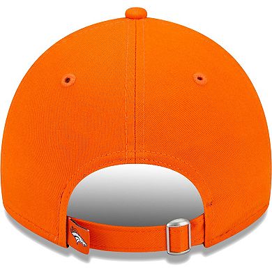 Women's New Era Orange Denver Broncos Leaves 9TWENTY Adjustable Hat