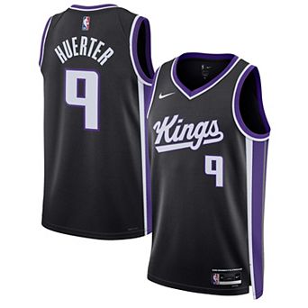 Unisex Nike Kevin Huerter Black Sacramento Kings Swingman Jersey - Association Edition