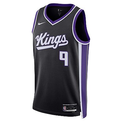 Unisex Nike Kevin Huerter Black Sacramento Kings Swingman Jersey - Icon Edition