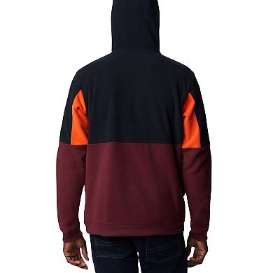 Men's Columbia Maroon Virginia Tech Hokies Lodge Quarter-Zip Hoodie