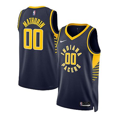 Unisex Nike Bennedict Mathurin Navy Indiana Pacers Swingman Jersey - Association Edition