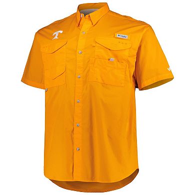 Men's Columbia Tennessee Orange Tennessee Volunteers Big & Tall Bonehead Logo Button-Up Shirt
