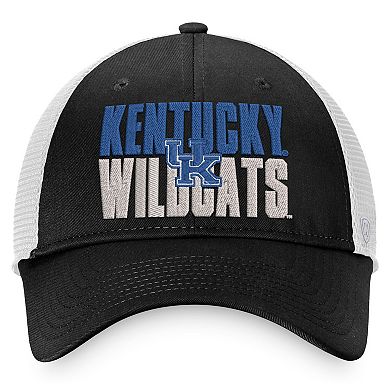 Men's Majestic Black Kentucky Wildcats Stockpile Trucker Adjustable Hat