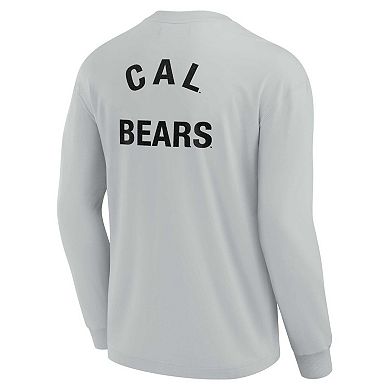 Unisex Fanatics Signature Gray Cal Bears Super Soft Long Sleeve T-Shirt