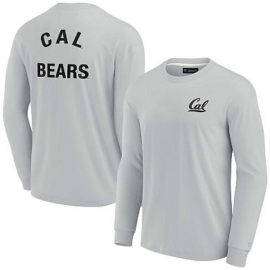 Unisex Fanatics Signature Gray Cal Bears Super Soft Long Sleeve T-Shirt