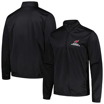 Men's Dunbrooke Black Arizona Cardinals All-Star Tech Quarter-Zip Top
