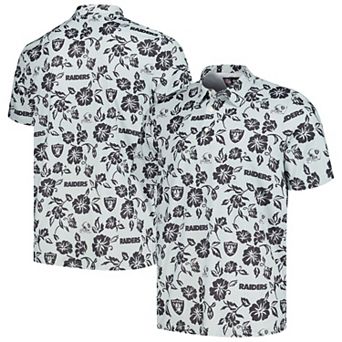 Men's Reyn Spooner Silver Las Vegas Raiders Pua Performance Polo