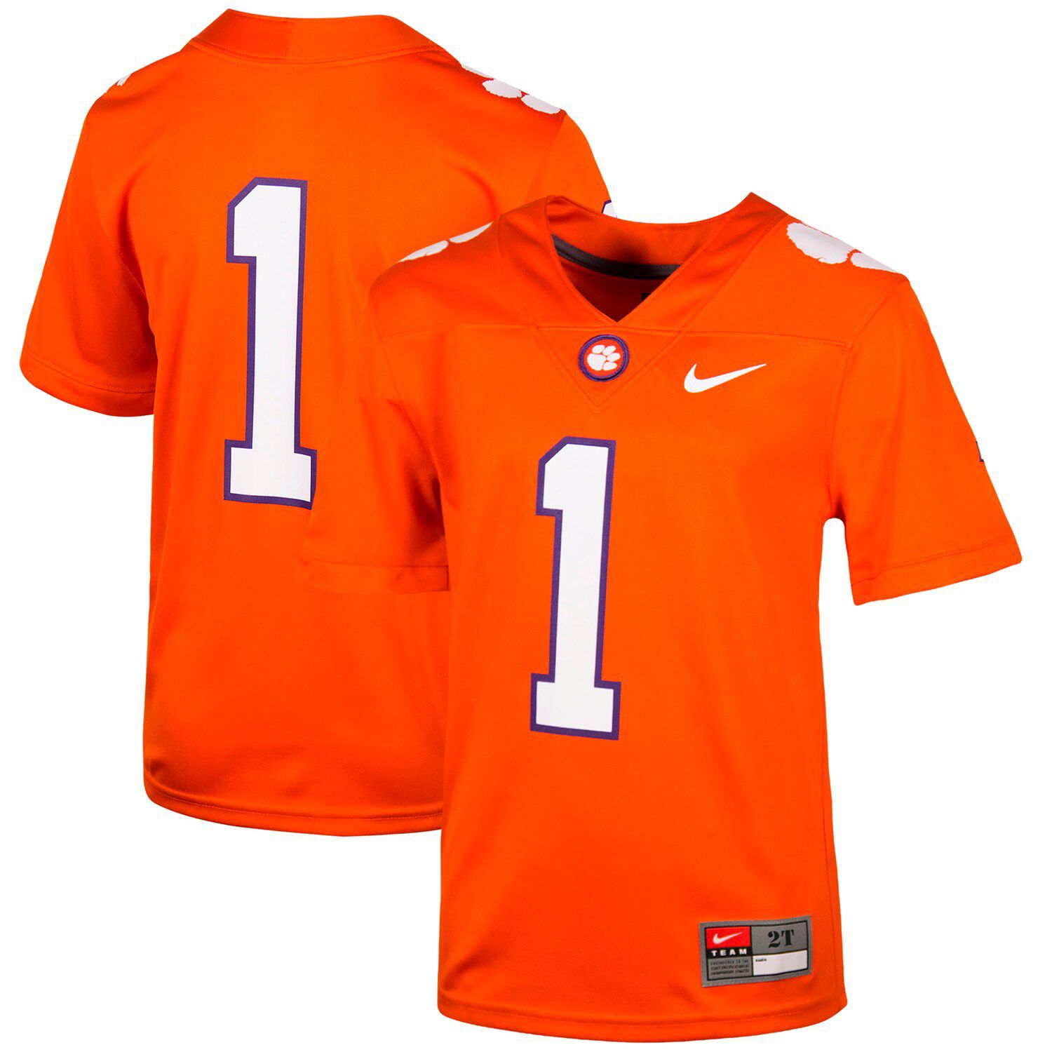 Toddler clemson shop football jersey