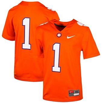 Toddler Nike #1 Orange Clemson Tigers Untouchable Football Jersey