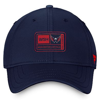Men's Fanatics Branded Navy Washington Capitals Authentic Pro Training Camp Flex Hat