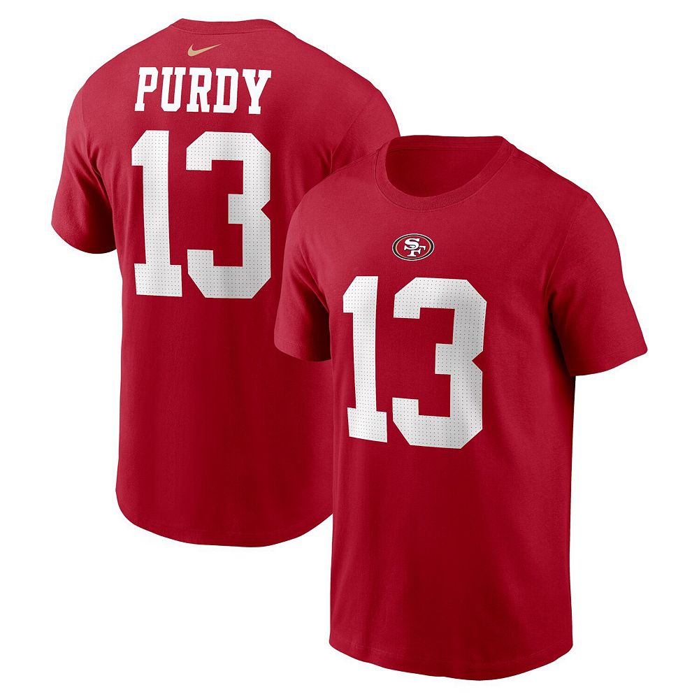 Men's Nike Brock Purdy Scarlet San Francisco 49ers Player Name
