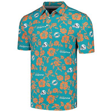 Men's Reyn Spooner Aqua Miami Dolphins Pua Performance Polo