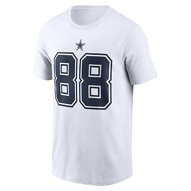 Men's Nike CeeDee Lamb White Dallas Cowboys Player Name & Number T-Shirt