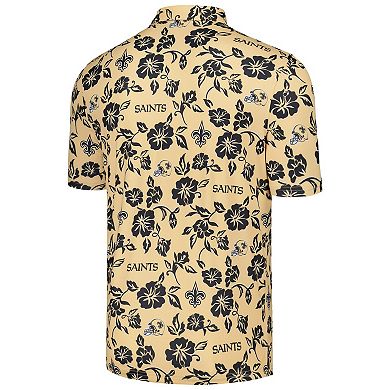 Men's Reyn Spooner Gold New Orleans Saints Pua Performance Polo