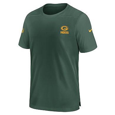 Men's Nike  Green Green Bay Packers Sideline Coach Performance T-Shirt