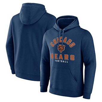 Men's Fanatics Branded Navy Chicago Bears Between the Pylons Pullover Hoodie