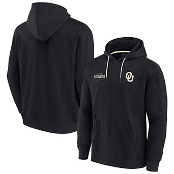 Unisex Fanatics Signature Black Oklahoma Sooners Super Soft Fleece Pullover Hoodie