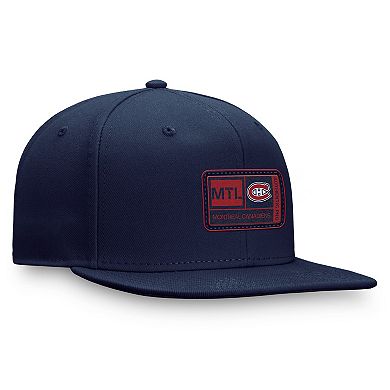 Men's Fanatics Branded  Navy Montreal Canadiens Authentic Pro Training Camp Snapback Hat