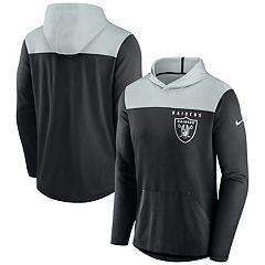Nike Men's Las Vegas Raiders 2023 Sideline Club Silver Pullover Hoodie