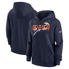 Women's G-III 4Her by Carl Banks Navy Denver Broncos Comfy Cord Pullover  Sweatshirt