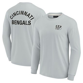 Unisex Fanatics Signature Gray Cincinnati Bengals Super Soft Long Sleeve T-Shirt