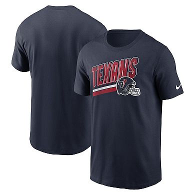 Men's Nike Navy Houston Texans Essential Blitz Lockup T-Shirt