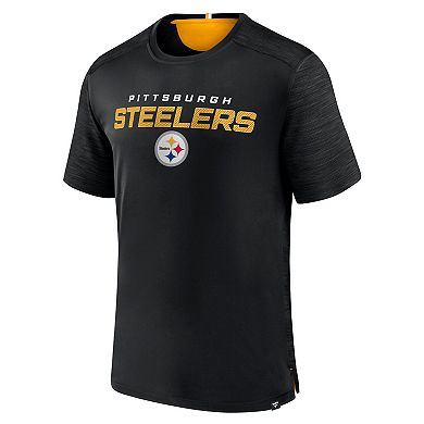 Men's Fanatics Branded Black Pittsburgh Steelers Defender Evo T-Shirt