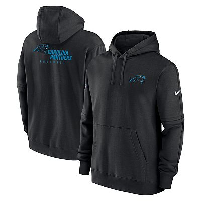 Men s Nike Black Carolina Panthers Sideline Club Fleece Pullover Hoodie