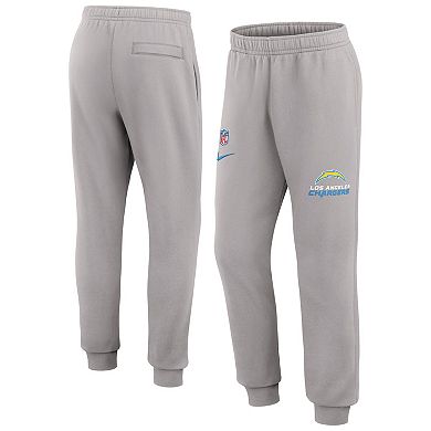 Men's Nike Gray Los Angeles Chargers 2023 Sideline Club Jogger Pants