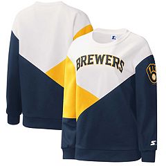 Refried Apparel Women's Refried Apparel White Milwaukee Brewers Tie-Dye  Pullover Hoodie